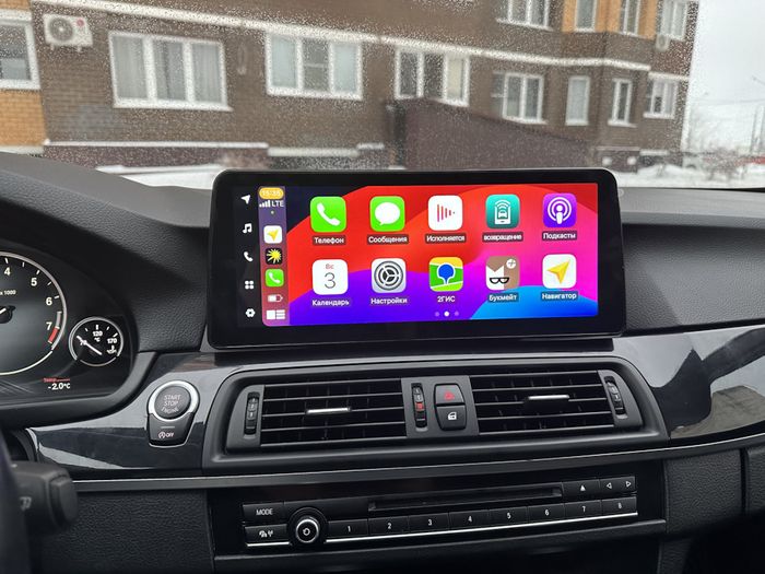 Магнитола для BMW 5-серия F10 2012-2016 NBT - FarCar BMW2014 монитор 12.3" на Android 13, Быстрая, CarPlay, 4G SIM-слот