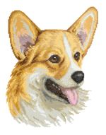 Алмазная (кристальная) мозаика Фрея, Веселый вельш-корги, 30х35 см