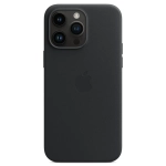 Кожаный чехол с поддержкой MagSafe Apple Leather Case для iPhone 14 Pro Max, Midnight (Темная ночь)