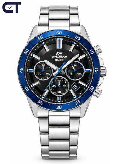 CASIO EFV-540D-1A2VUDF EDIFICE мужские наручные часы — стальной хронограф с черный циферблатом