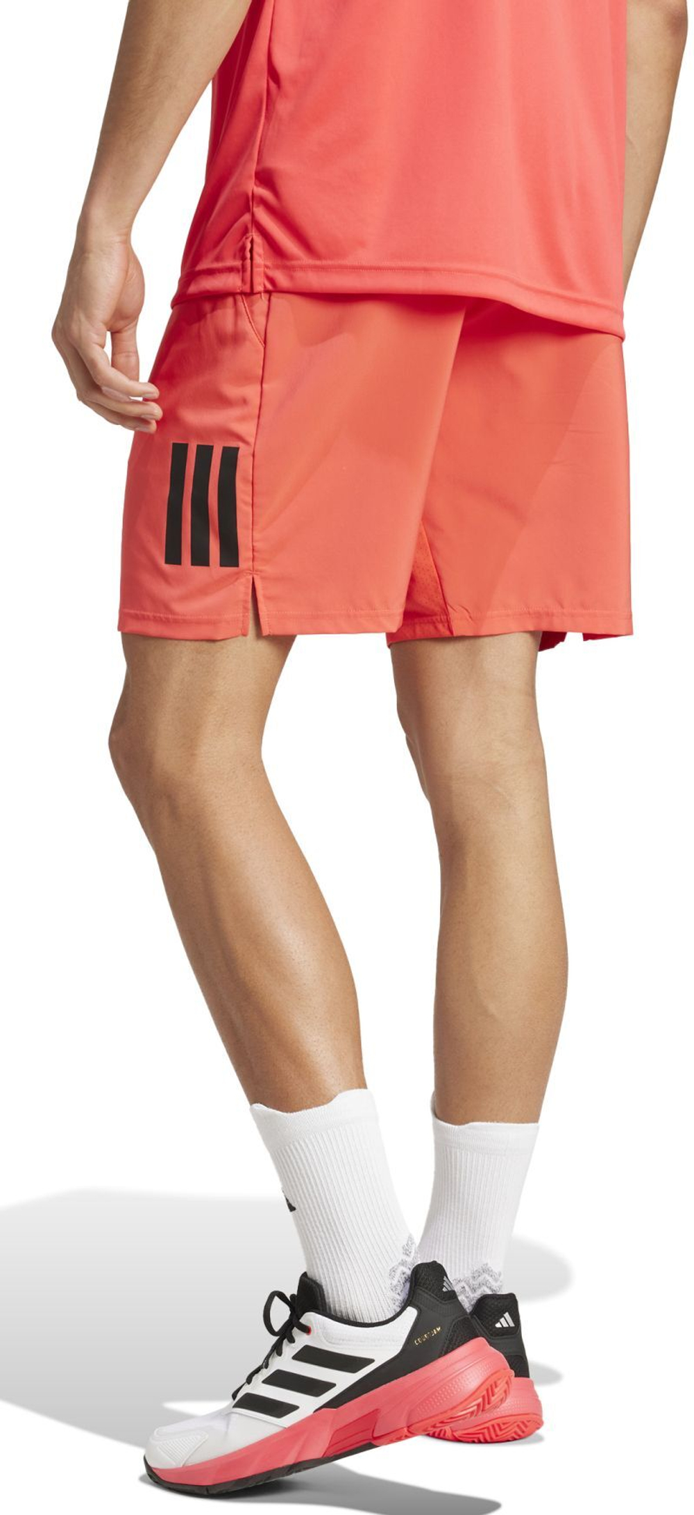 Мужские теннисные шорты Adidas Club Tennis Climacool 3-Stripes 9" - красный