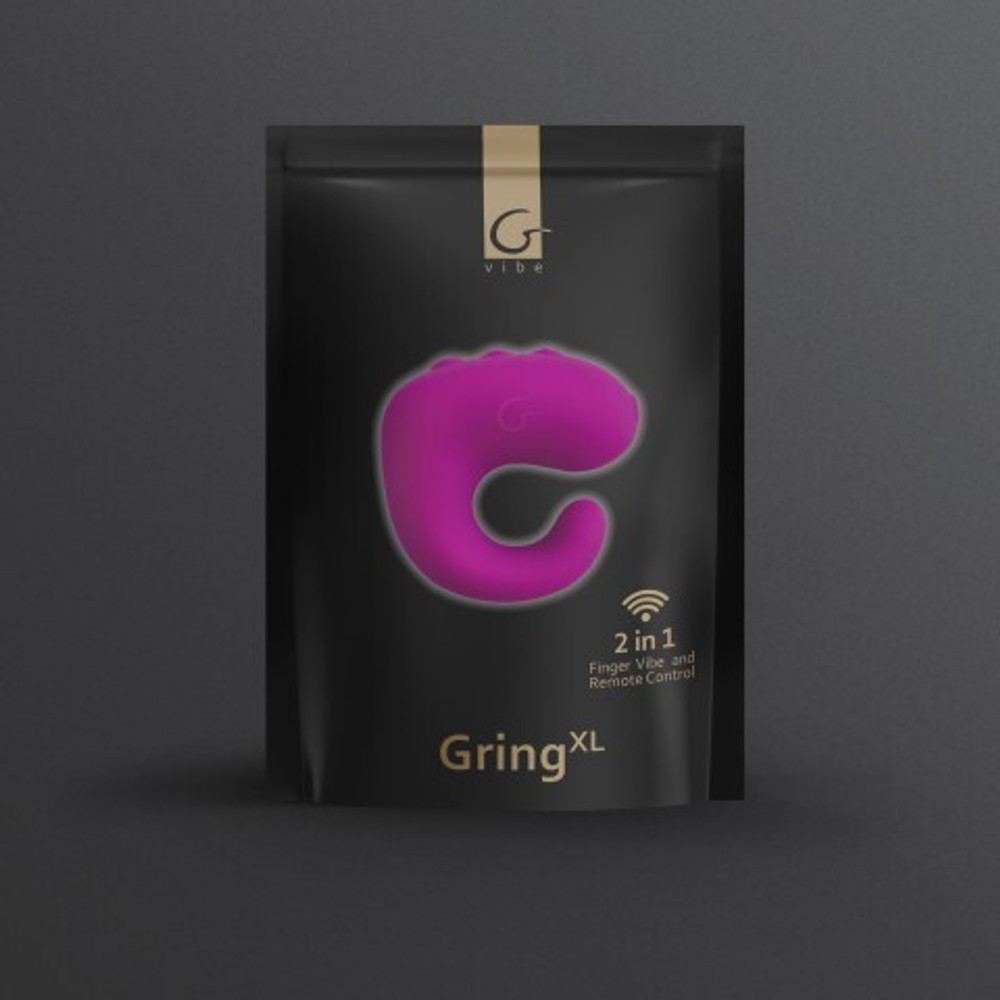 Gvibe Gring XL - Вибрирующее кольцо на палец 2 в 1, 5х3.7 см