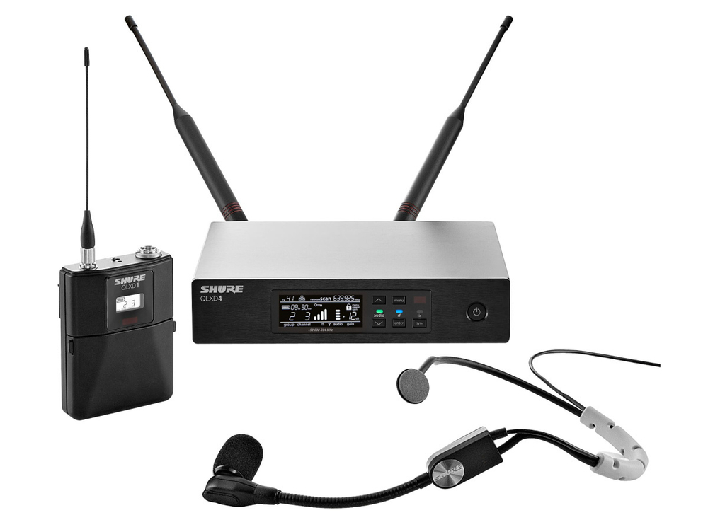 SHURE QLXD14E/SM35 G51 470-534 MHz НЕДОСТУПНО ДО ПОЛУЧЕНИЯ ЛИЦЕНЗИЙ радиосистема с поясным передатчиком QLXD1 и микрофоном SM35