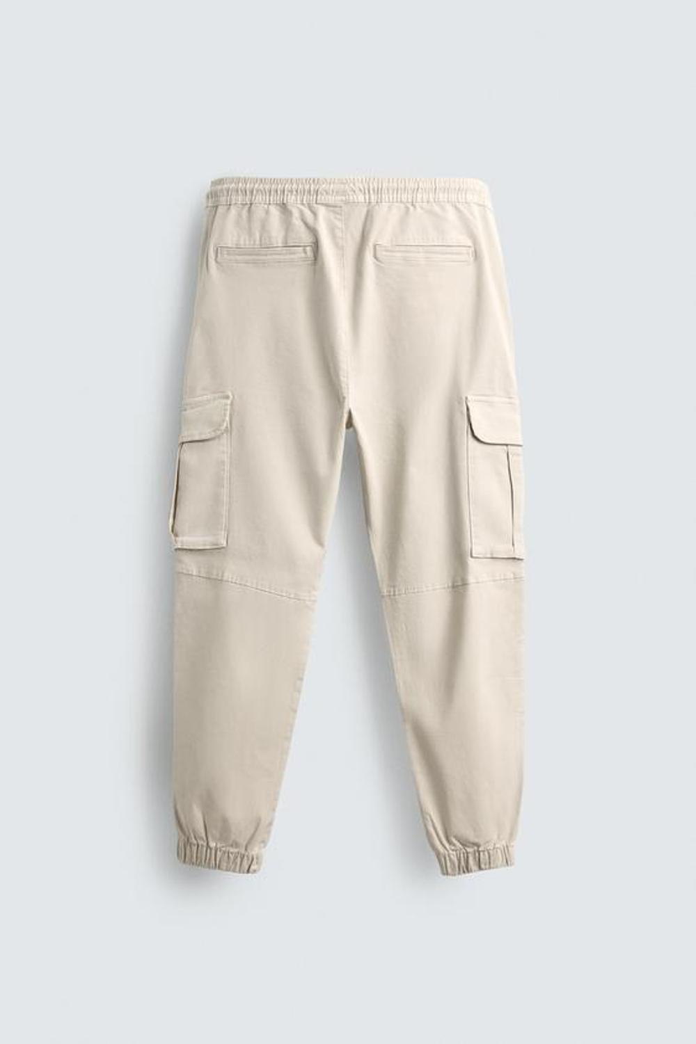 ZARA БРЮКИ КАРГО SLIM FIT, ЦВЕТ ЛЬДА