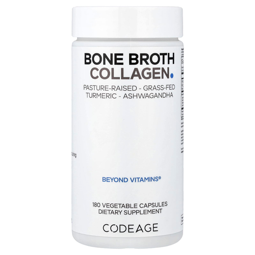 Codeage, Bone Broth Collagen, 180 растительных капсул