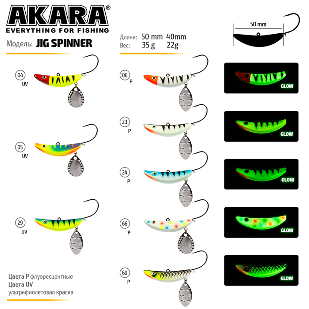 Балансир рыболовный Akara Jig Spinner