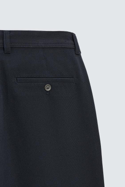 ZARA БРЮКИ ЧИНОС ИЗ КОМФОРТНОЙ РЕЛЬЕФНОЙ ТКАНИ, МОРСКОЙ ТЕМНО-СИНИЙ