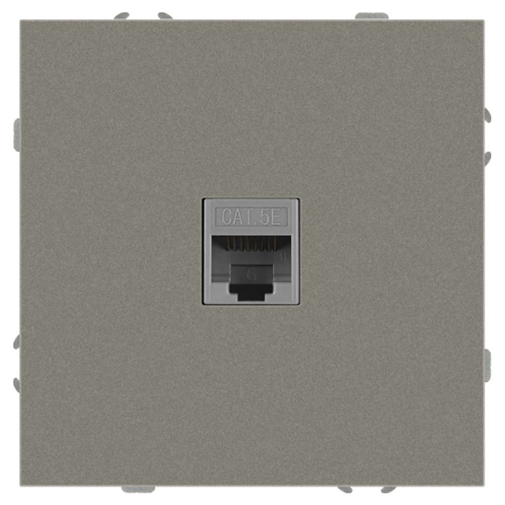 Розетка ЭРА Galaxy 15-3107-07 информационная RJ45 IP20 титан | Эра Galaxy