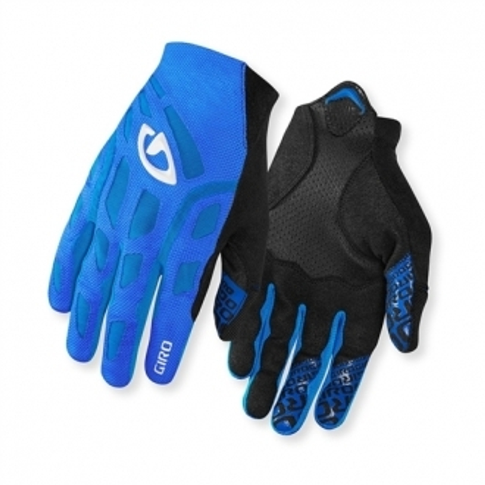 Велоперчатки GIRO RIVET blue/white (динные пальцы)