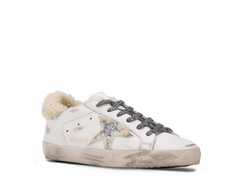 Кеды Golden Goose 'Superstar' с декором из искусственного меха