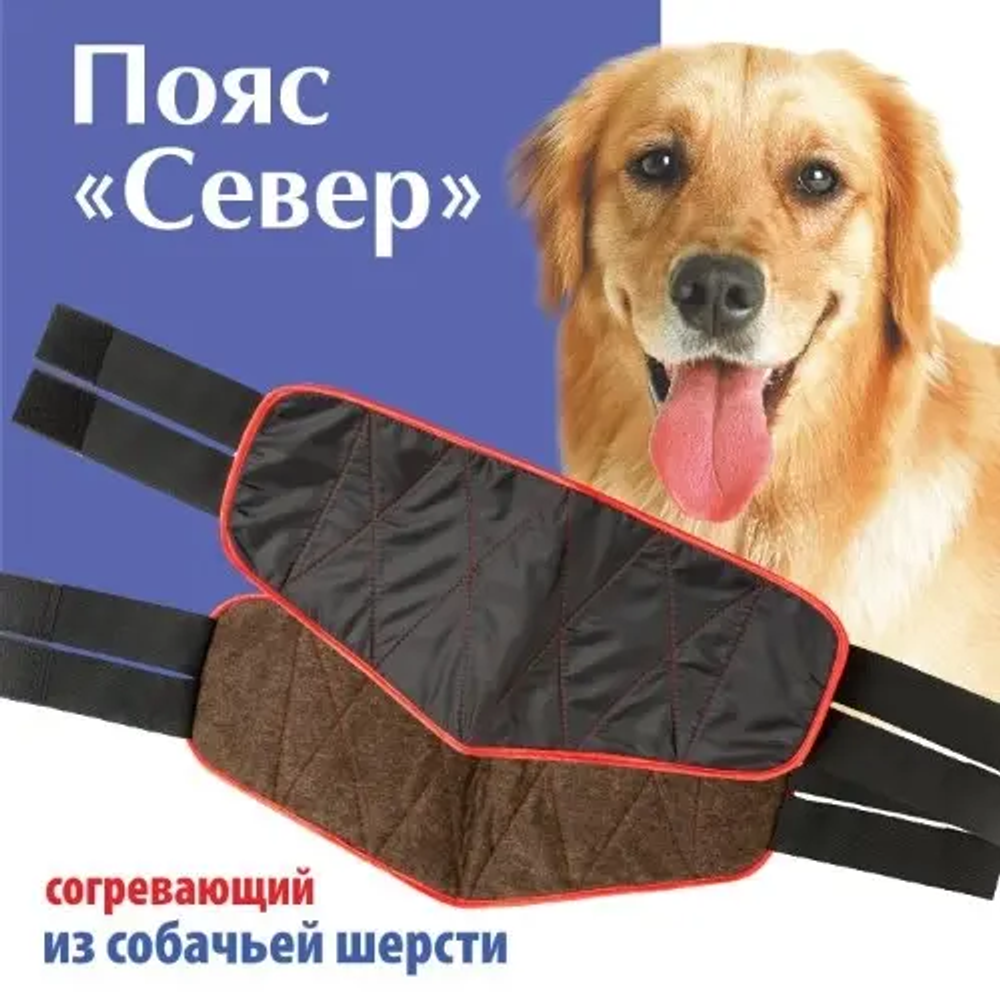 Пояс поясничный согревающий из натуральной шерсти Север