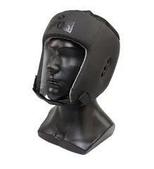 Шлем боксерский SOLTAS, открытый, черный, DX TOP SOFT MATT