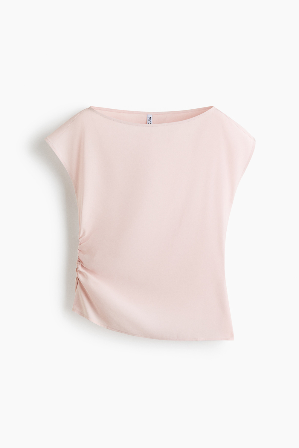 Топ со сборками из смеси с вискозой - H&M