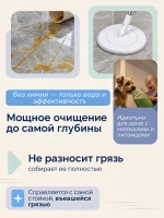Насадка для умной швабры круглая 23,5 см из микрофибры