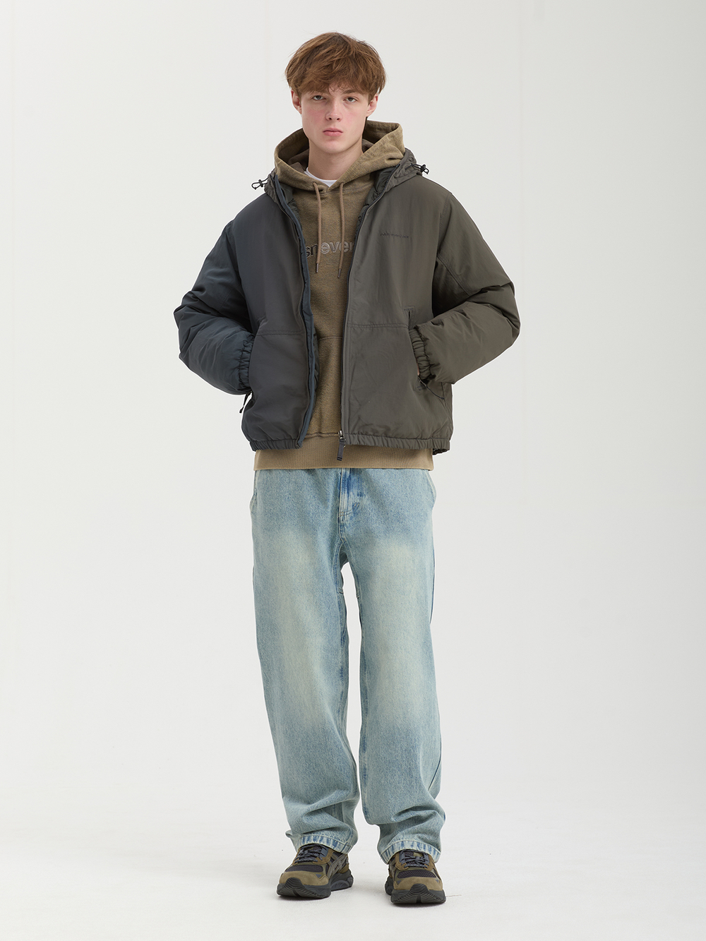 Мужской Пуховик Washed