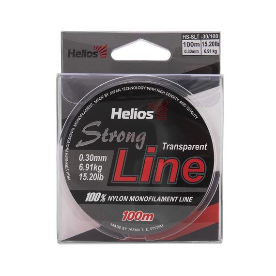 Леска Helios Strong Line Nylon Transparent 0,30mm/100 (HS-SLT-30/100)