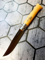 Складной карманный Opinel №12, нерж.сталь, рукоять Бук
