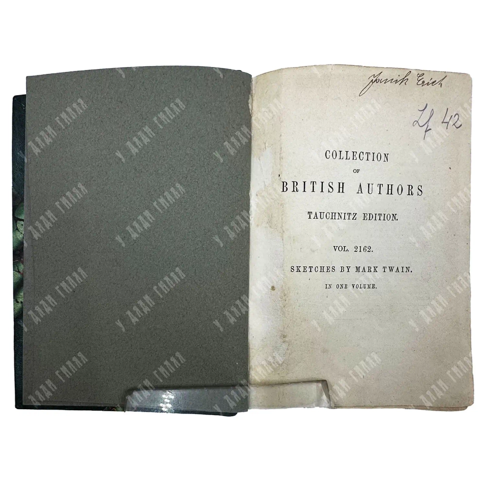 Twain M. Sketches / by Mark Twain (Samuel L. Clemens). Authorized edition. — Leipzig: Bernhard Tauchnitz, 1883.
