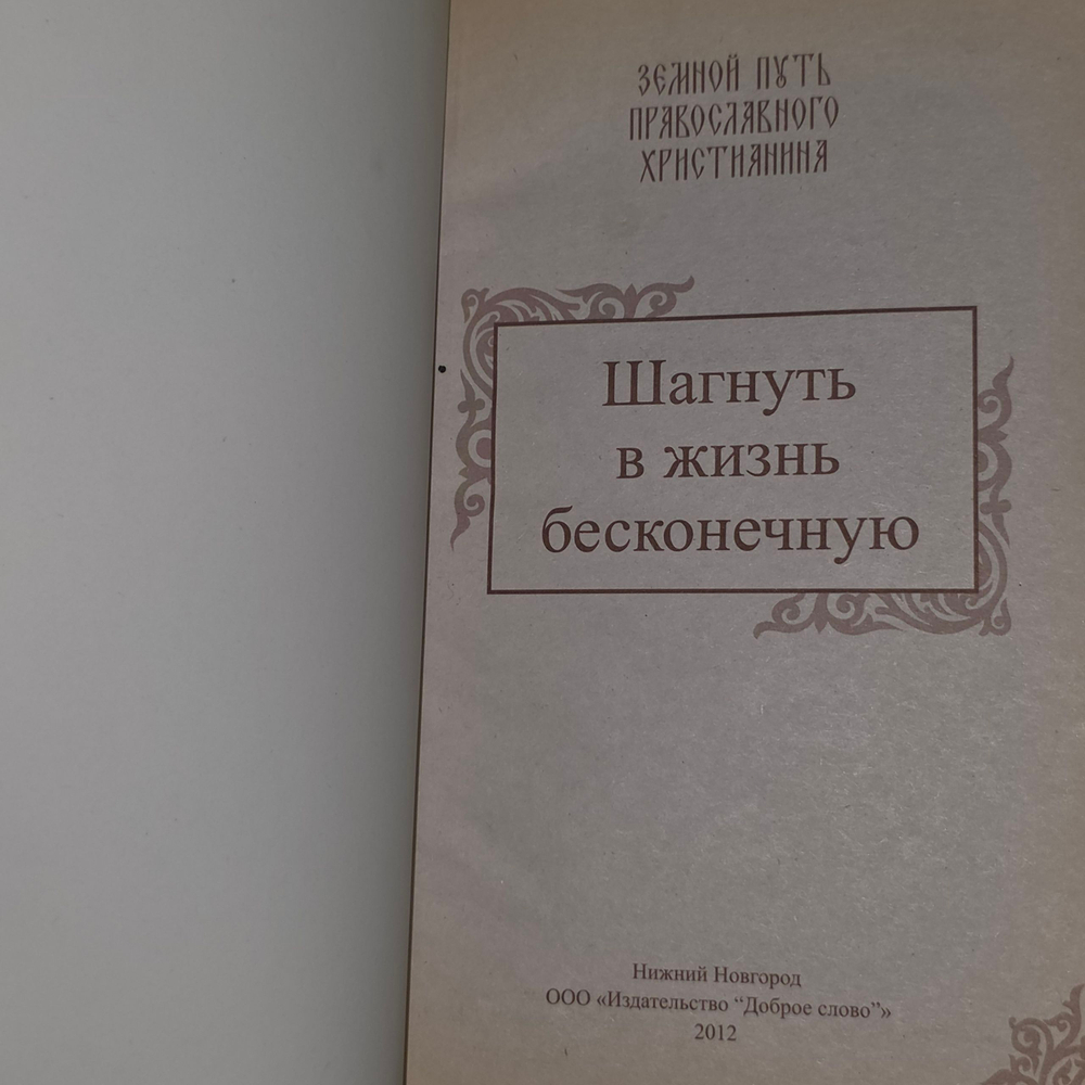 Книга "Шагнуть в жизнь бесконечную"