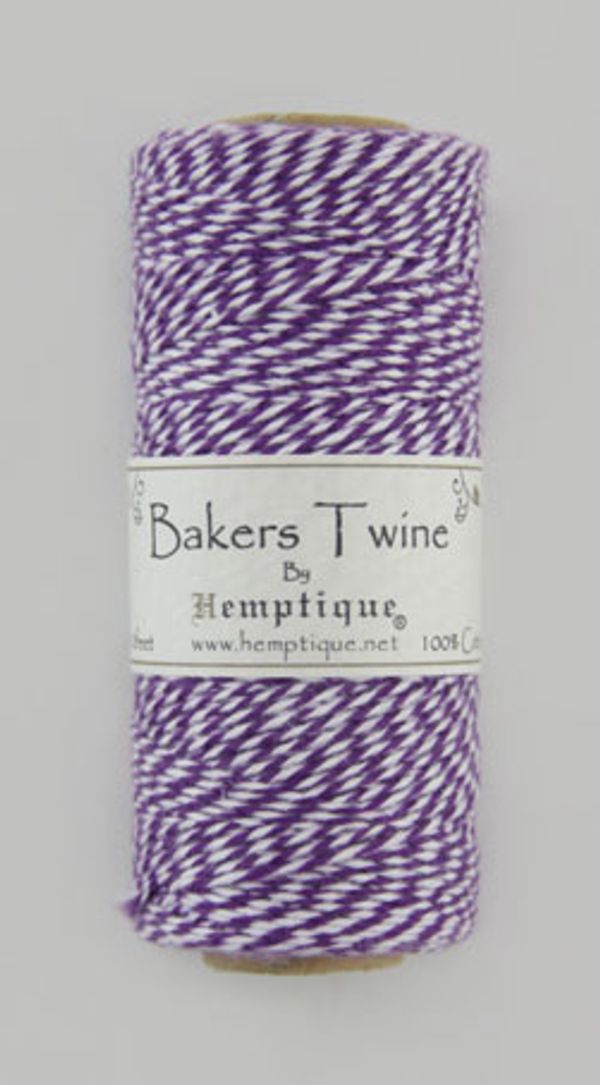 Шнур отделочный ⌀1.0 мм / 125 метров, 2х2 нити, 50г, Bakers Twine на катушке, BTS2PUR-W