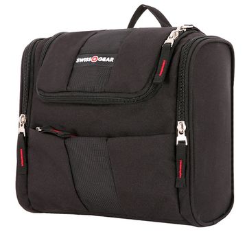 Несессер SWISSGEAR, чёрный, полиэстер, 26х7х23 см