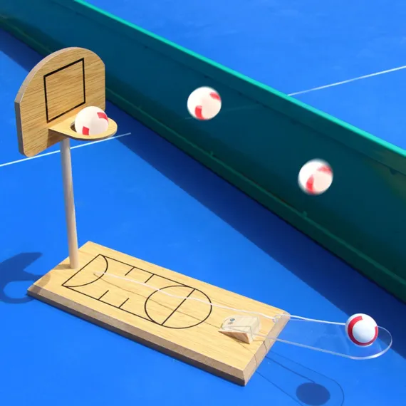 Mini Wooden Basketball Desktop Game