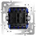 Механизм выключателя двухклавишного Voltum S70 VLS0205M