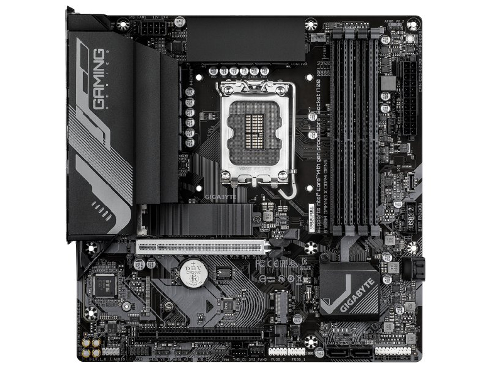 Материнская плата Gigabyte B760m Gaming X DDR4 Gen5, Socket LGA 1700, Intel B760, mATX, RTL