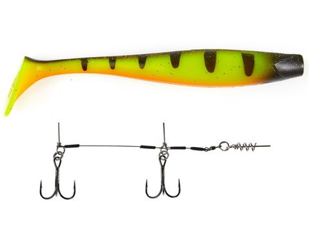 Виброхвосты LJ 3D BBS Series KUBIRA SWIM SHAD 9,0in (22,86)/PG14 1шт.+Stinger L