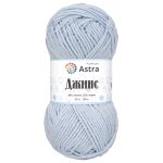 Пряжа Astra Premium (Астра Премиум) Джинс, (Jeans) / уп.4 мот. по 50 г, 135 м, 517 ледяной голубой