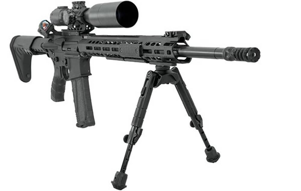Сошки Leapers UTG 360° для установки на оружие на шину M-Lok высота от 18 до 23 см (TL-BPM01)