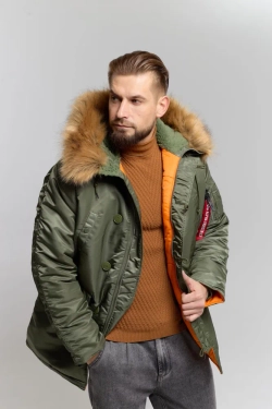 Аляска Slim Fit N3B Parka (иск, мех), Alpha Industries