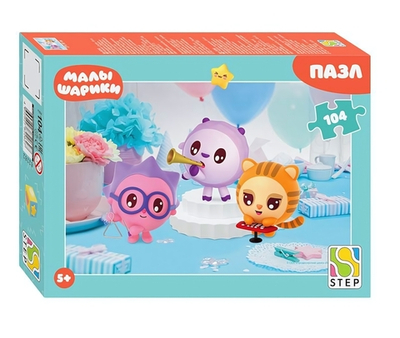Пазл 104эл. "Малышарики. Друзья" (Мармелад Медиа) (Степ пазл)