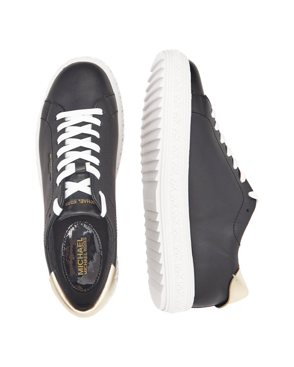Кожаные кроссовки grove lace up Michael Kors - черный(43F2GVFS6L)