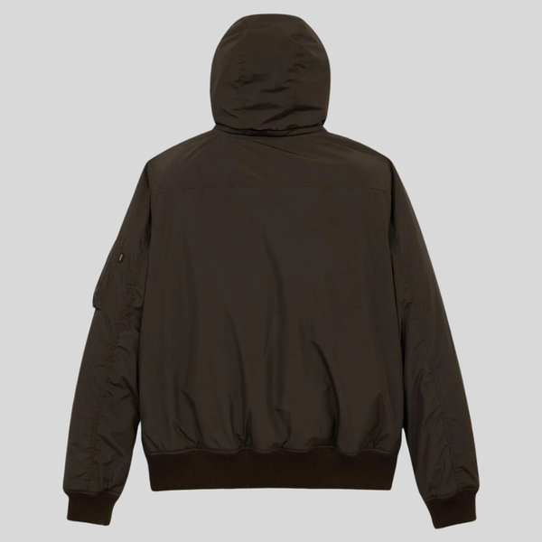 Бомбер Alpha Industries MA-1 Hooded Regular Fit Hickory (Коричневый)