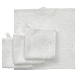 IKEA LUDDVIAL (ИКЕА ЛУДДВИАЛ) — Полотенце, белое, 25x25 см