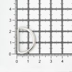 Полукольцо литое металл плоское 20.0 мм (in), никель, ГНУ14467, 20 шт