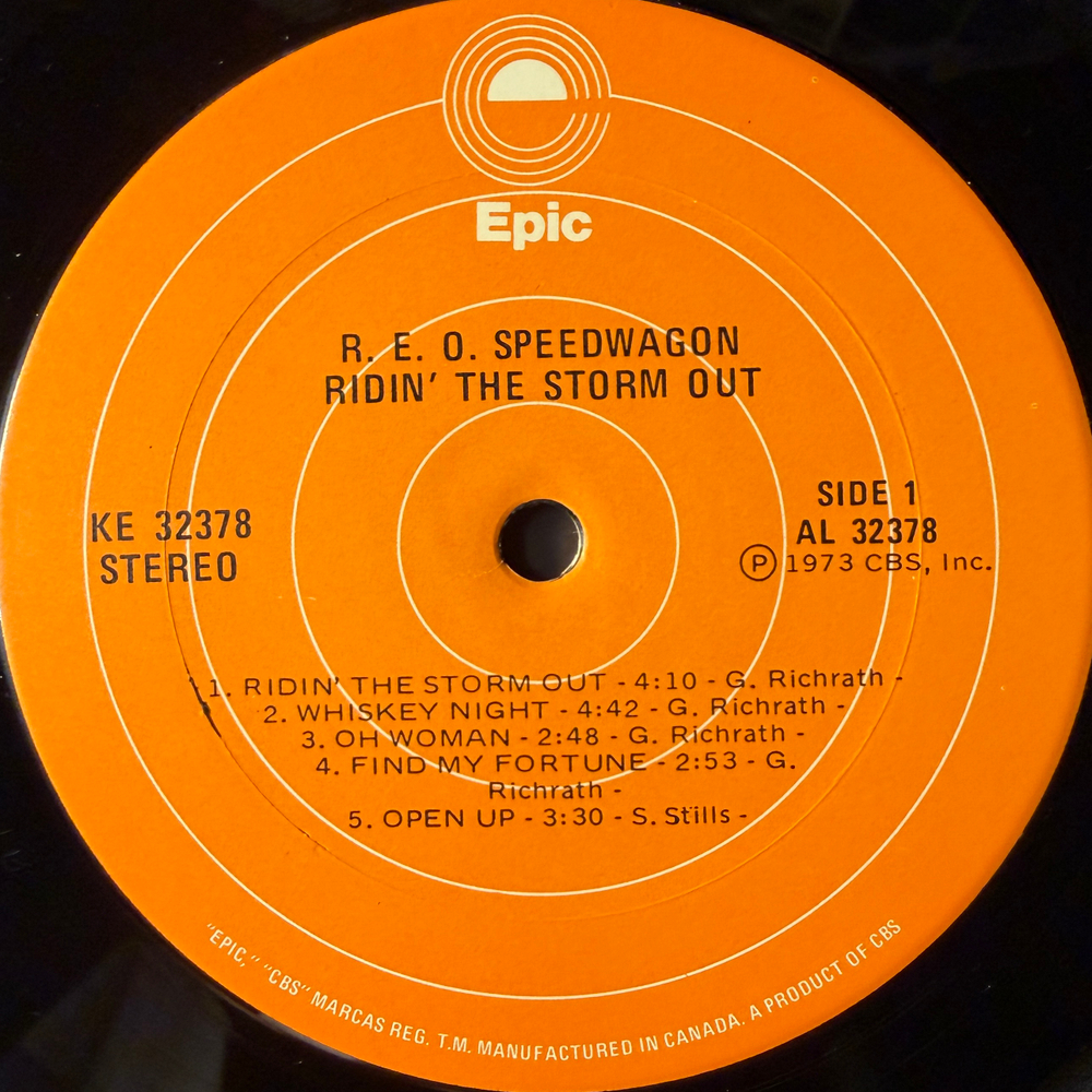 R.E.O. Speedwagon – Ridin' The Storm Out (Канада 1973г.)