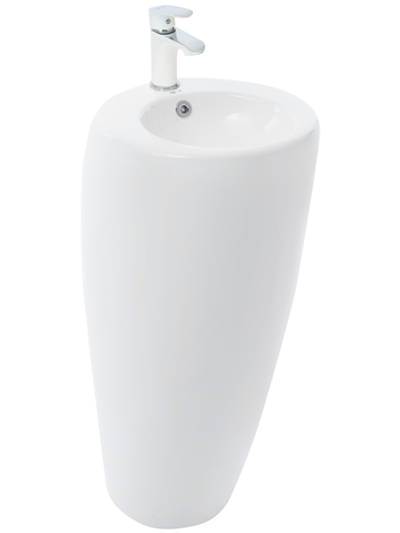 Раковина напольная  WeltWasser WW LEERBACH 3838 GL-WT 380х380х830