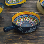 Кокотница с ручкой "Arabesque" 15,5см, керамика