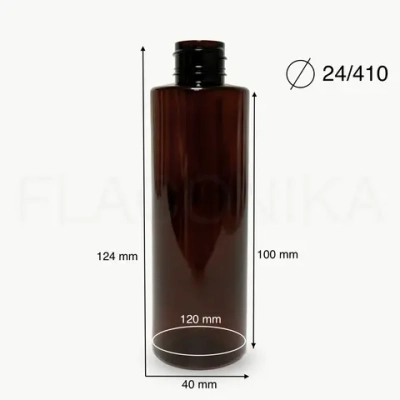 Флакон ПЭТ 100 мл (24) Цилиндр Коричневый