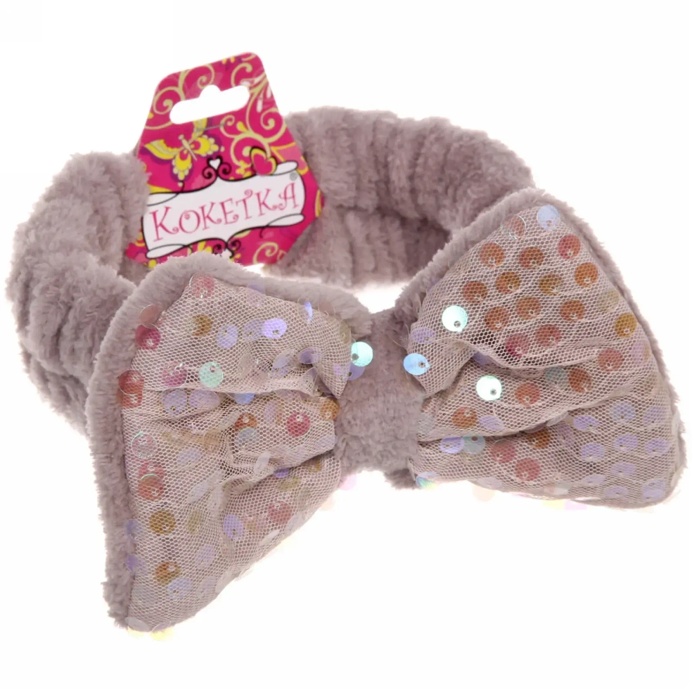 Повязка на голову «Beauty - Star», микс 6 цветов, 17,5*5см ( упаковка белый ZIP пакет )