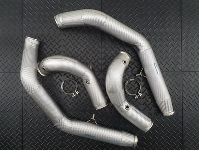 RedStar Exhaust Приемные трубы (Downpipes) без катализаторов с термозащитой Mercedes G63 W463A
