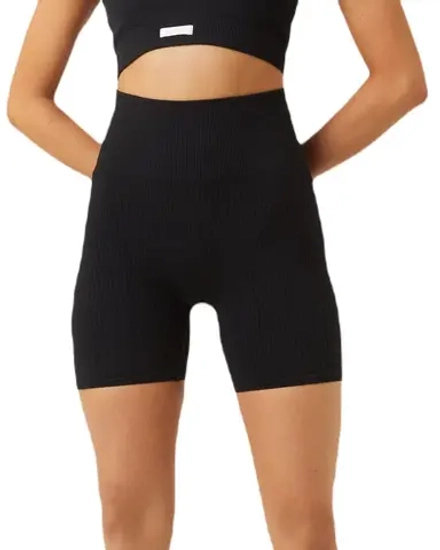 Женские теннисные шорты Bj_rn Borg Studio Seamless Rib Shorts - black beauty