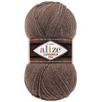 Пряжа Alize (Ализе) Lana Gold Fine / уп.5 мот. по 100 г, 390м, 240 коричневый меланж A