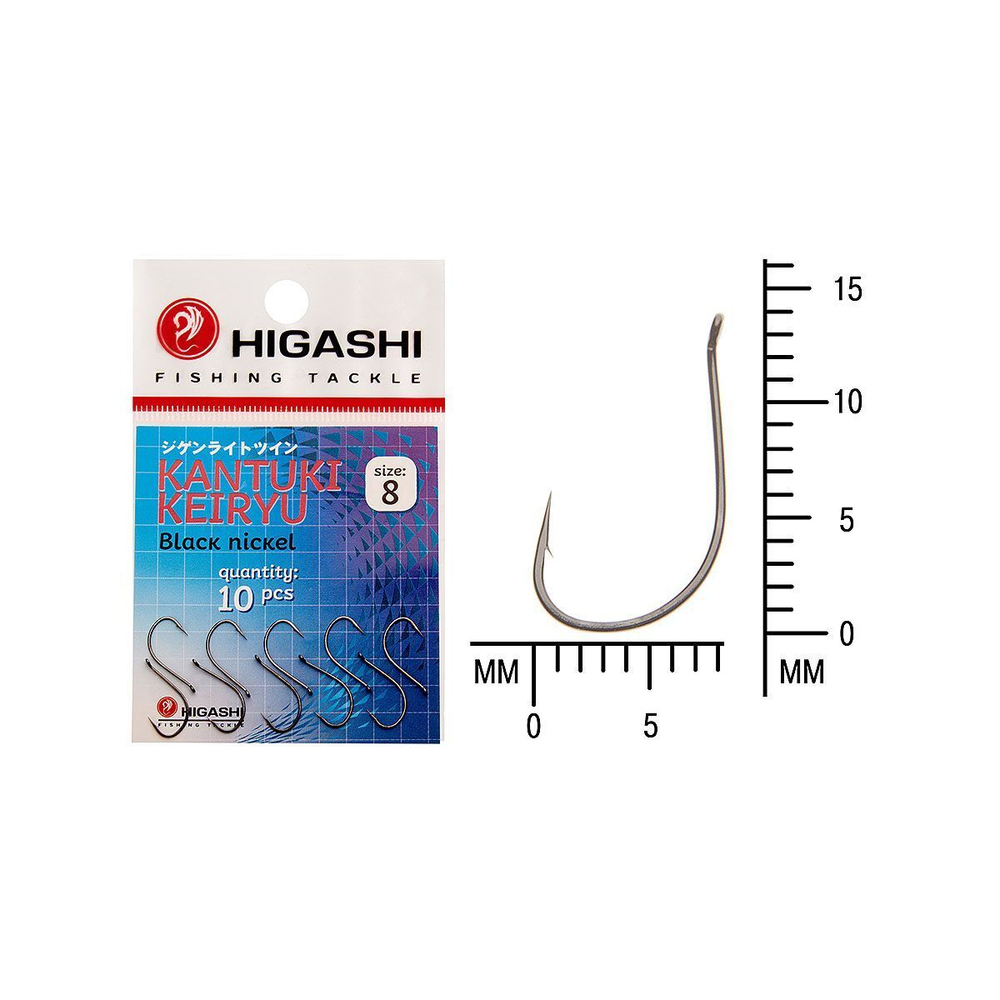 Крючок одинарный HIGASHI Kantuki Keiryu #6 Black nickel