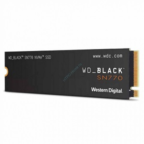 Жесткий диск SSD M.2 1Tb Western Digital WD Black SN770, 5150/4900MBs, 800000 IOPS, 3D TLC, PCI-E4.0x4 (WDS100T3X0E)