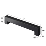 Конвектор напольный Royal Thermo STEP-130/130/1500-2-N-BL-LG-BL