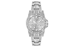 KANGOL Sparkling Adventure Baby"s Breath Quartz Movement Metal Strap Watch Women"s Watch Silver Dial