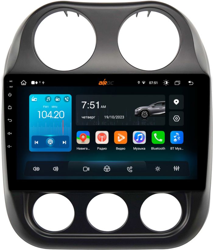Магнитола для Jeep Compass 2011-2015 - Airok RX-2203 Android 13, Быстрая, SIM-слот